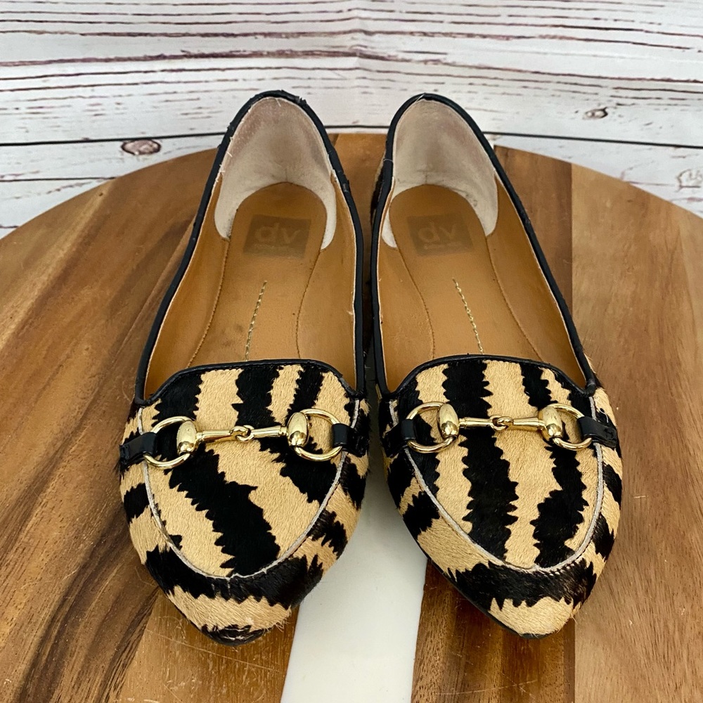 Dolce Vita Zebra Print Calf Hair Flats